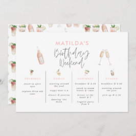 Itinerário do aniversário da Watercolor Bebe