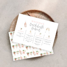 Itinerário do fim de semana das bebidas aquáticas