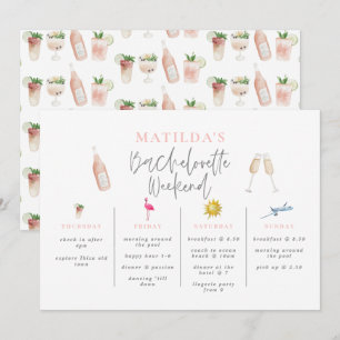 Itinerário do fim de semana das bebidas aquáticas