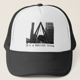 it'ss um boné do camionista da coisa de detroit