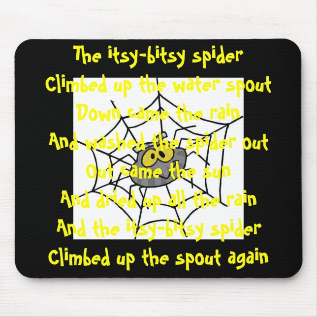 Itsy-Bitsy Spider, Children's Mouse Pad (Frente)
