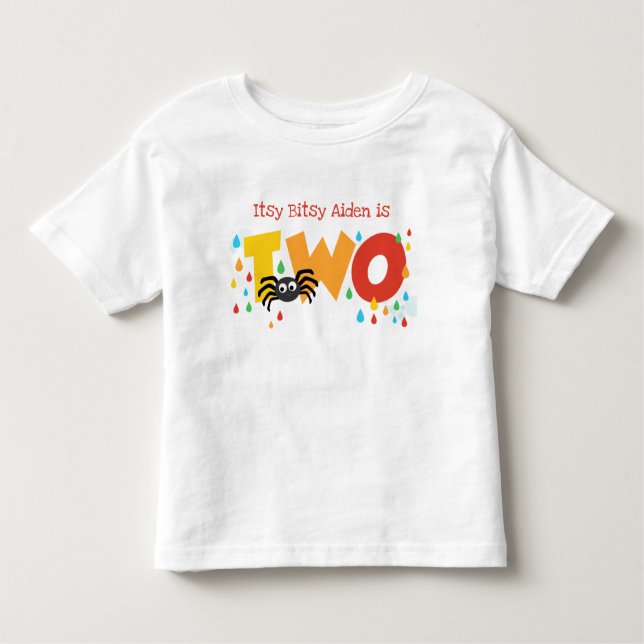 Itsy Bitsy Spider Segunda Camiseta Personalizada d (Frente)