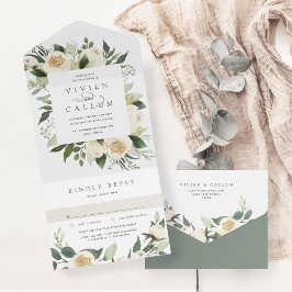 Ivory Bloom | Casamento de Mola Floral de Aquarela