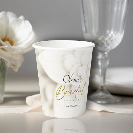 Ivory Bloom e Elegante Chá de panela de Script Dou