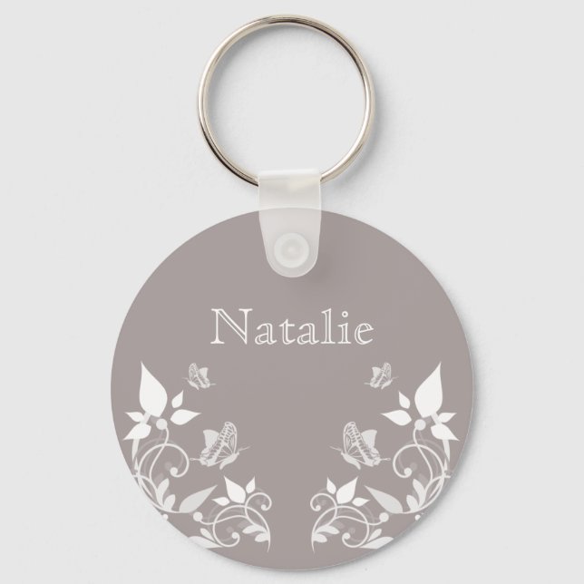 Ivory Butterfly Chaveiro (Frente)