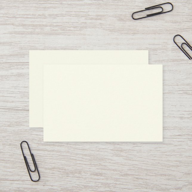 Ivory European Cartão de visita (Frente/Verso In Situ)