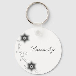 Ivory Glow Blooms Chaveiro