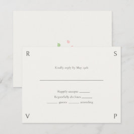 Ivory & Green | Floral Rose Wedding RSVP 