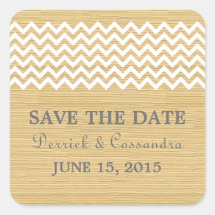 Ivory Pink Rustic Chevron Salve os Adesivos de Dat