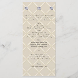 Ivory Quilling Bling Diamantes Posh Menu Casamento