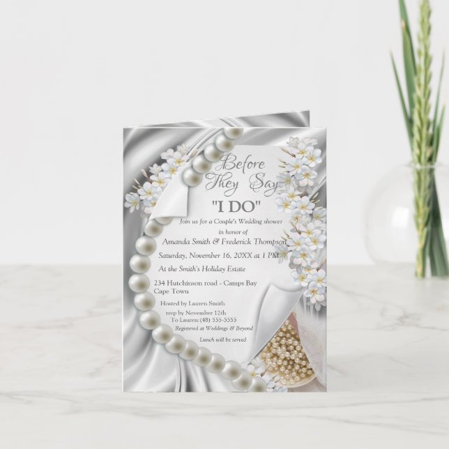 Ivory,Verde,Azul,Dourado no Convite para Chá da Se (Frente)