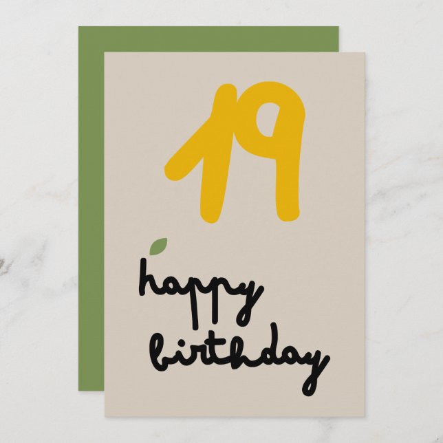 IVORY VINES - Cartão de Convite Floral de Aniversá (Frente/Verso)