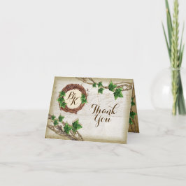 Ivy E Willow Wedding Obrigado Notas