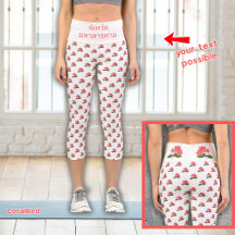 Ixora de Maha Sarakham (branca) High Waisted Capri