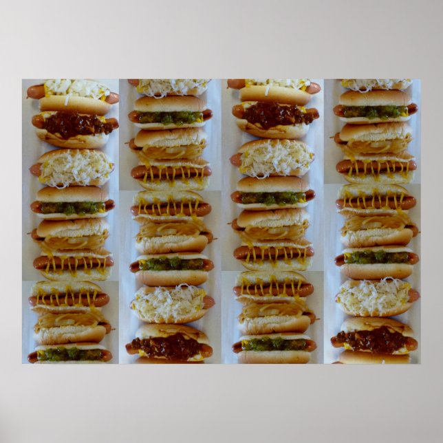 J&G Texas Weiner Hot Dog Poster (Frente)