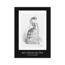 J Grandville Entomologista Cartão de visita