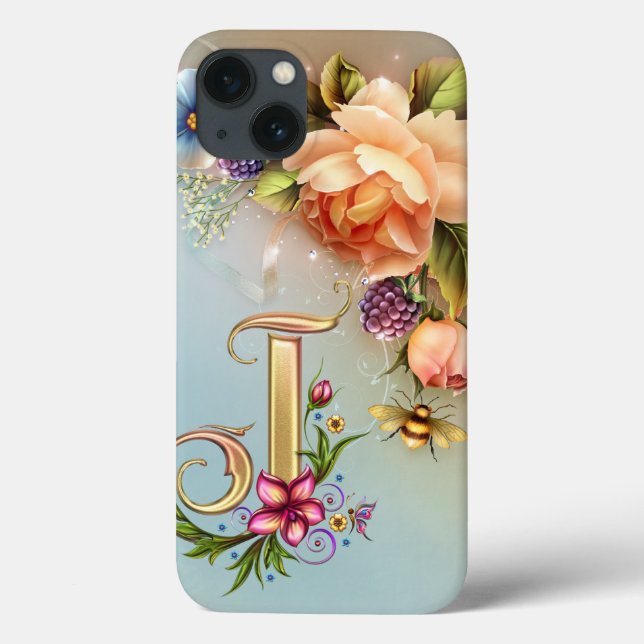 J Monogram  iPad Air Case (Verso)