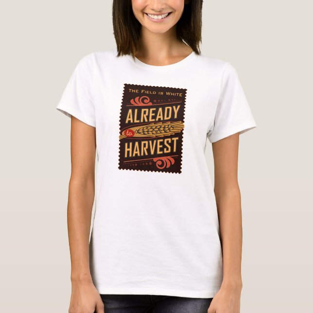 Já à colheita. A camisa das mulheres de LDS (Frente)