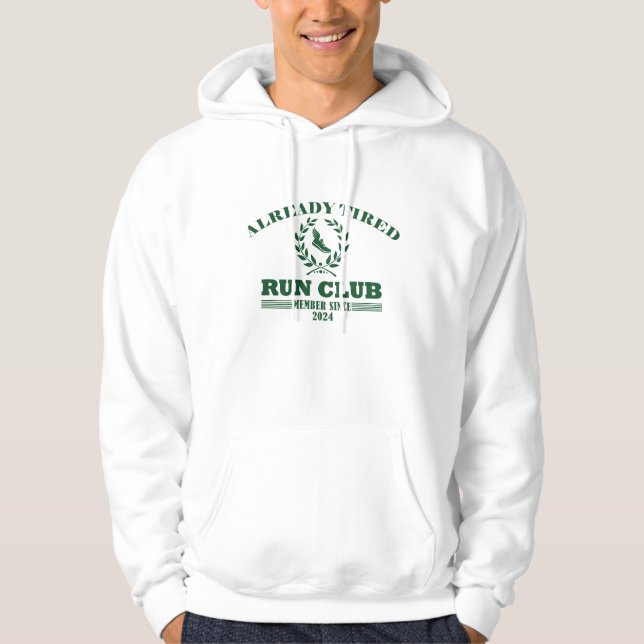 Já Clube de Corrida Cansado Camisa Divertida Atlét (Frente)