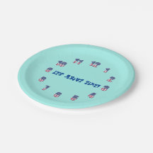 Já passou da hora! prato de papel