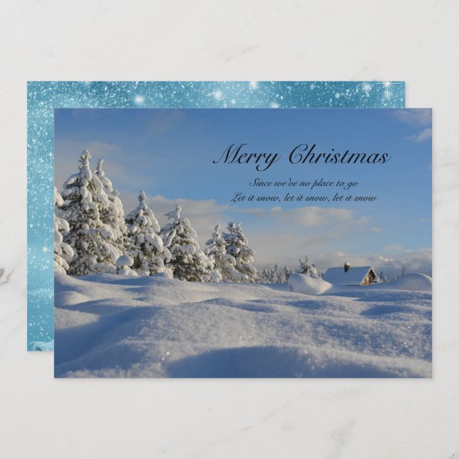 Já que não temos lugar para deixar nevar o Natal (Frente/Verso)