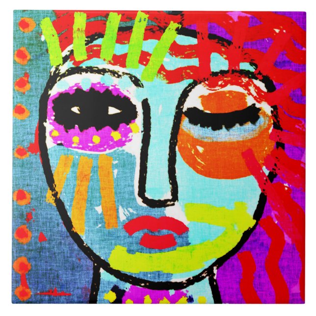 Já tive bastante Abstrato de arte original (Frente)