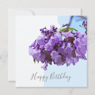 Jacaranda Flores sobre o fundo do céu azul