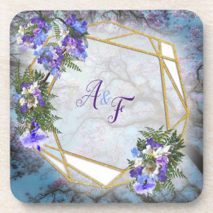 Jacaranda Floresce & Lírio Conjunto de Porta-Copos