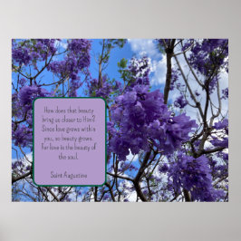 Jacaranda Purple Poster