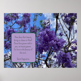 Jacaranda Purple Poster