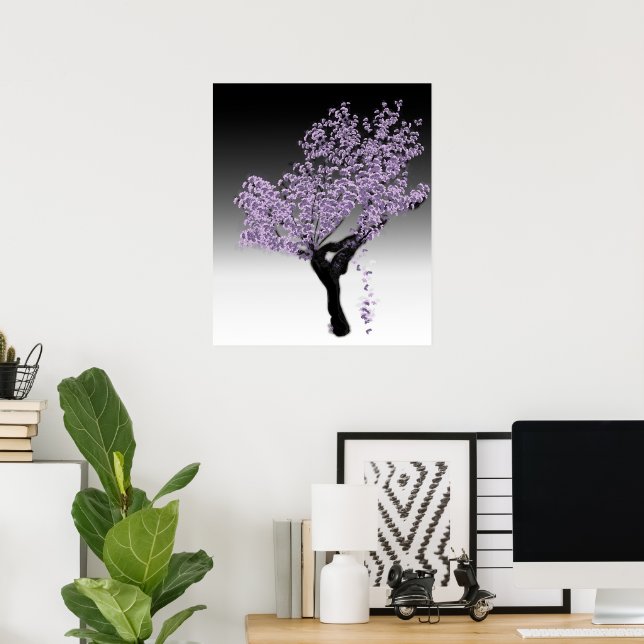 Jacaranda Tree Art Impressão (Escritório em casa)