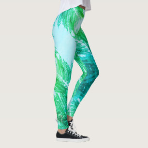 Jacaranda Tree deixa leggings de cores verdes