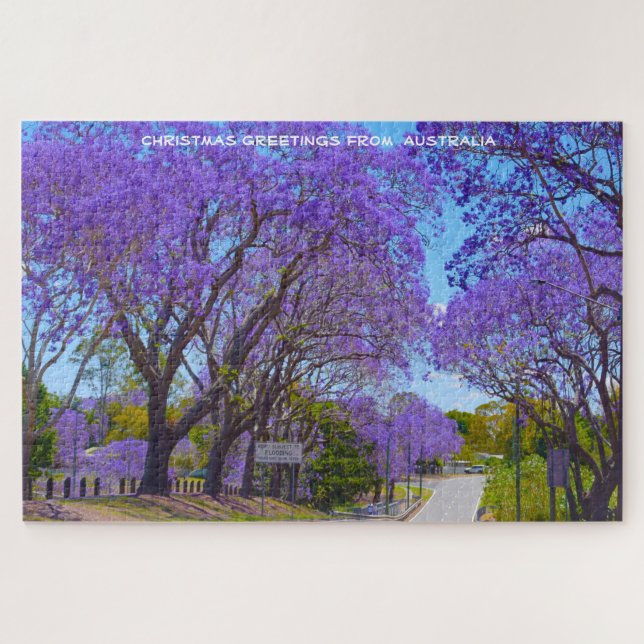 Jacaranda Trees da Austrália - Quebra-cabeça do se (Horizontal)