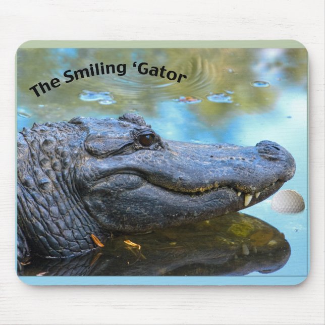'Jacaré de sorriso Mousepad (Frente)