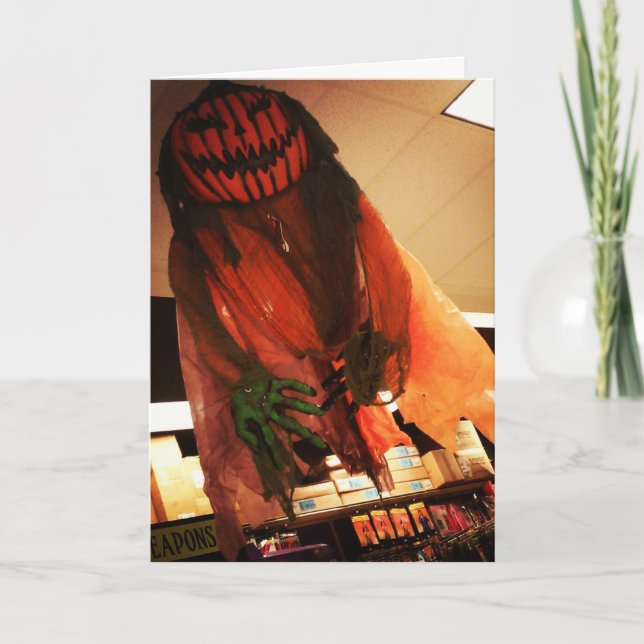 "Jack do Pântano" Cartão de Halloween (Frente)