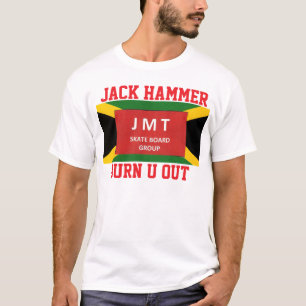 JACK HAMMER. Camiseta Básica Escura