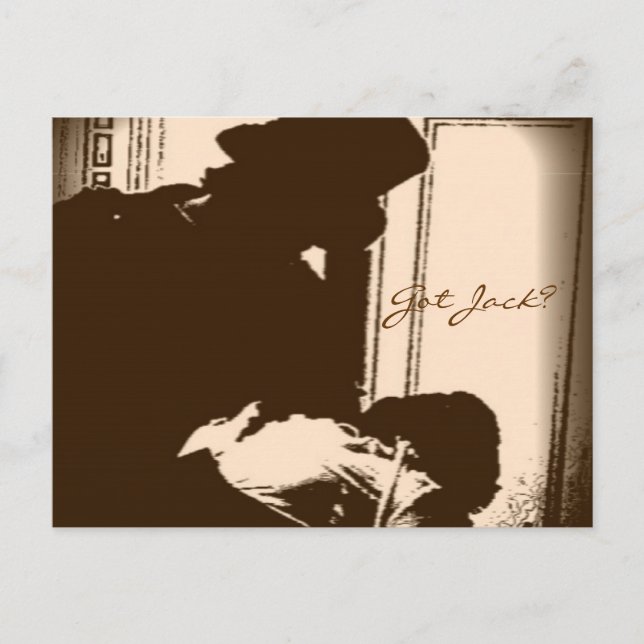 Jack, o Estripador temático cartão postal (Frente)