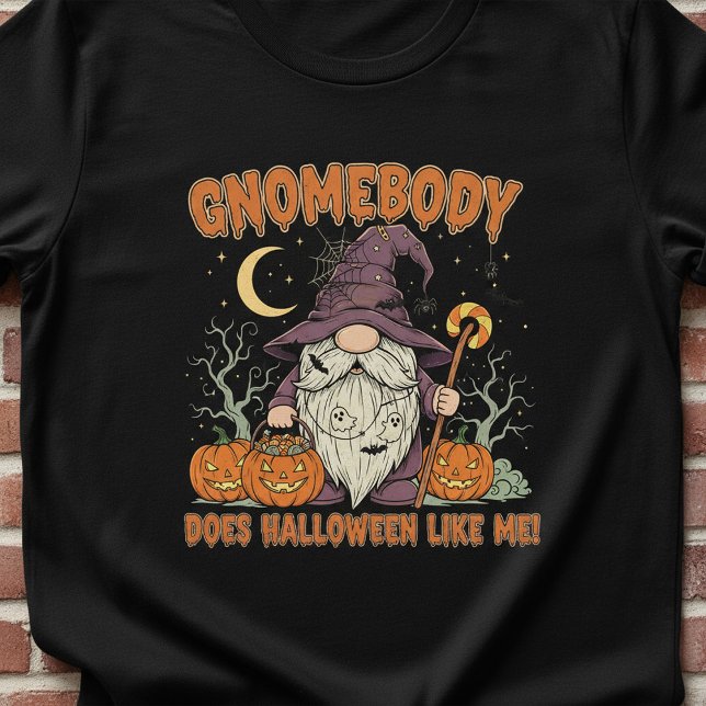 Jack-O’-Lantern Gnome Halloween Shirt –Cute Spooky (Criador carregado)