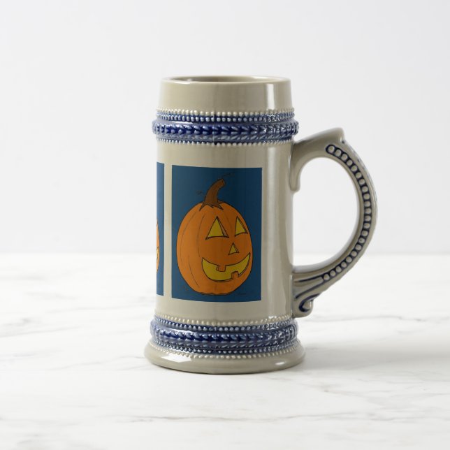 Jack o' Lanterna Caneca de cerveja Azul (Direita)