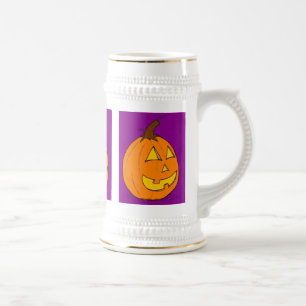Jack o' Lanterna Caneca de cerveja Roxa