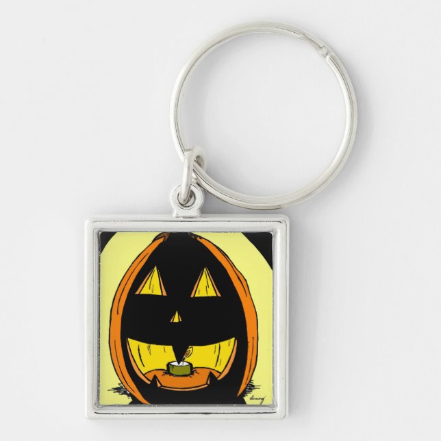 Jack o' Lanterna Chaveiro (Frente)