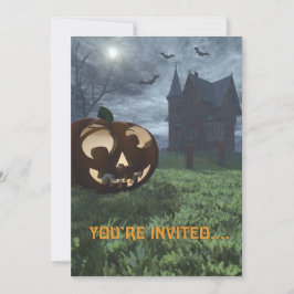 Jack-O-Lanterna/Halloween Convite