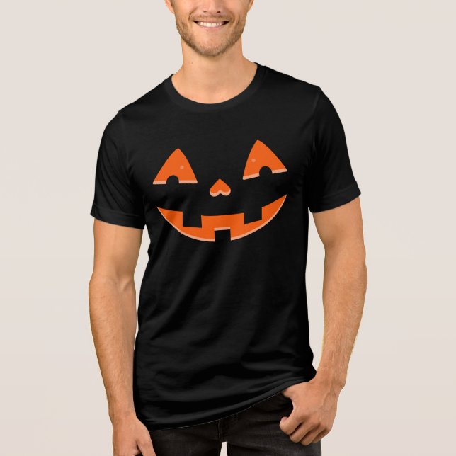 Jack-o-Lanterna Laranja Olhos e Boca - Halloween (Frente)