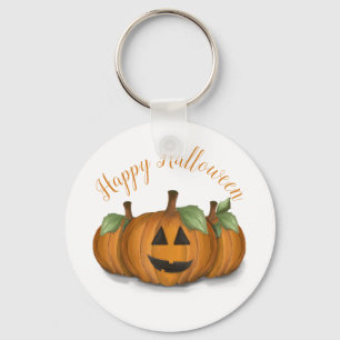 Jack O Lanterna na Chaveiro de Abóbora