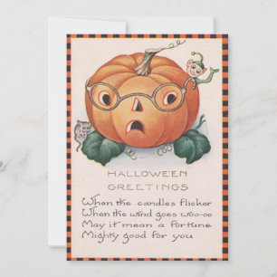 Jack O Lanterna Pumpkin Elf Poem
