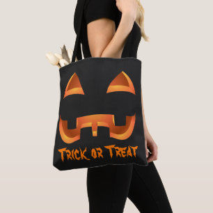 Jack-o-lanterno Tote Bag Halloween Pumpkin Bag