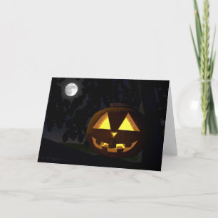 Jack O'Lantern e o cartão de saudação do Dia das B