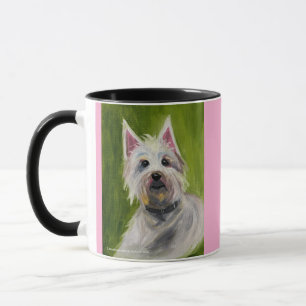 Jack Russel Caneca de Duas Cores, 450 ml