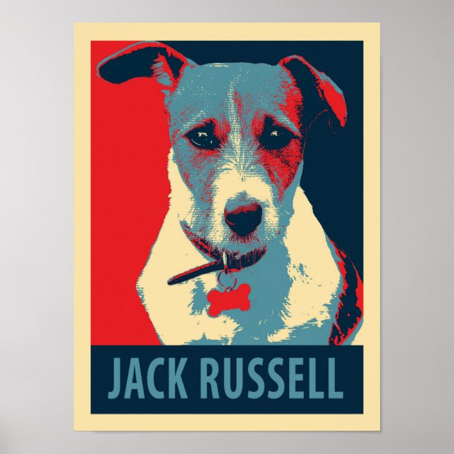 Jack Russel Terrier Poster de Paródia Política (Frente)