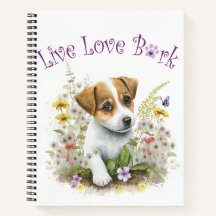 Jack Russell Dog Mãe Floral
